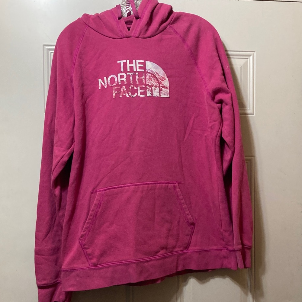 The North Face Hot Pink Logo Pullover Hoodie‎ XL